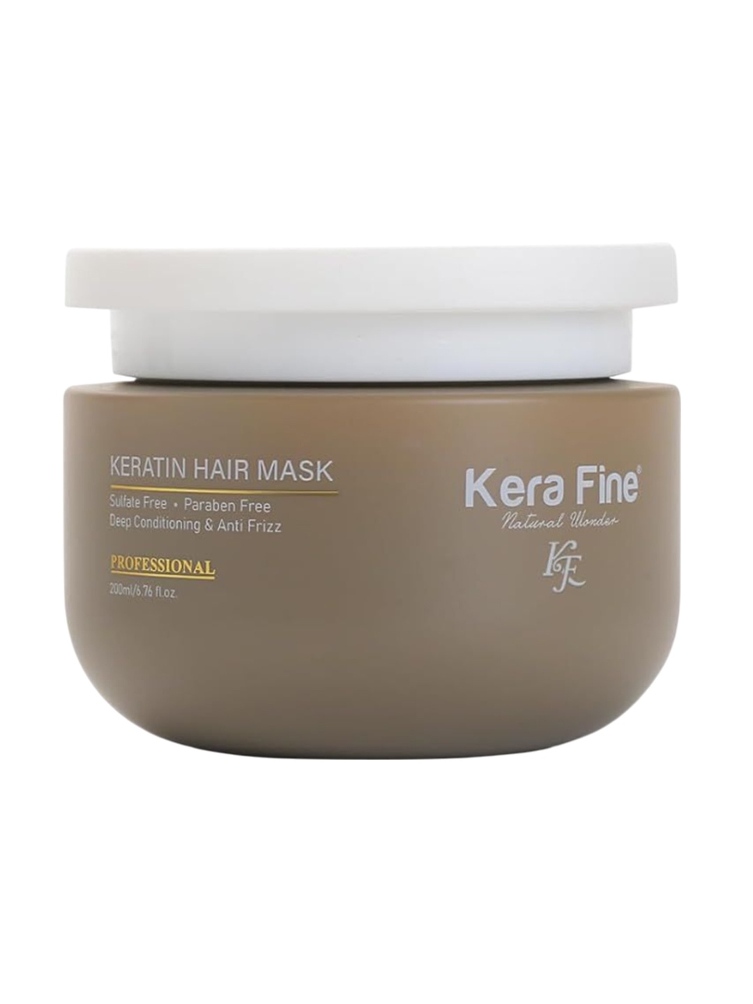 

KERA FINE Keratin Hair Mask For Deep Conditioning & Anti Frizz - 200 ml, Brown