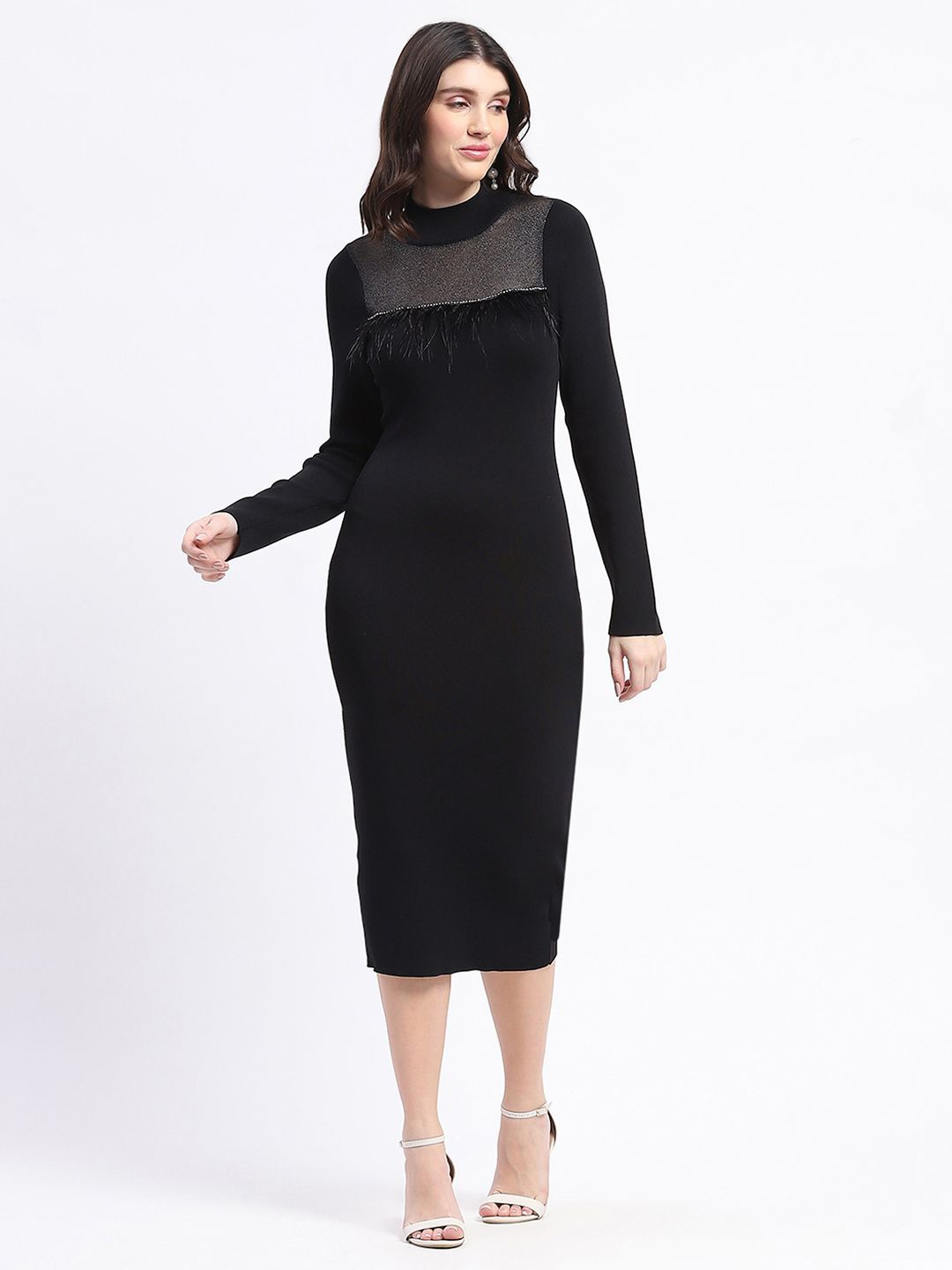 

Madame Midi Dress, Black