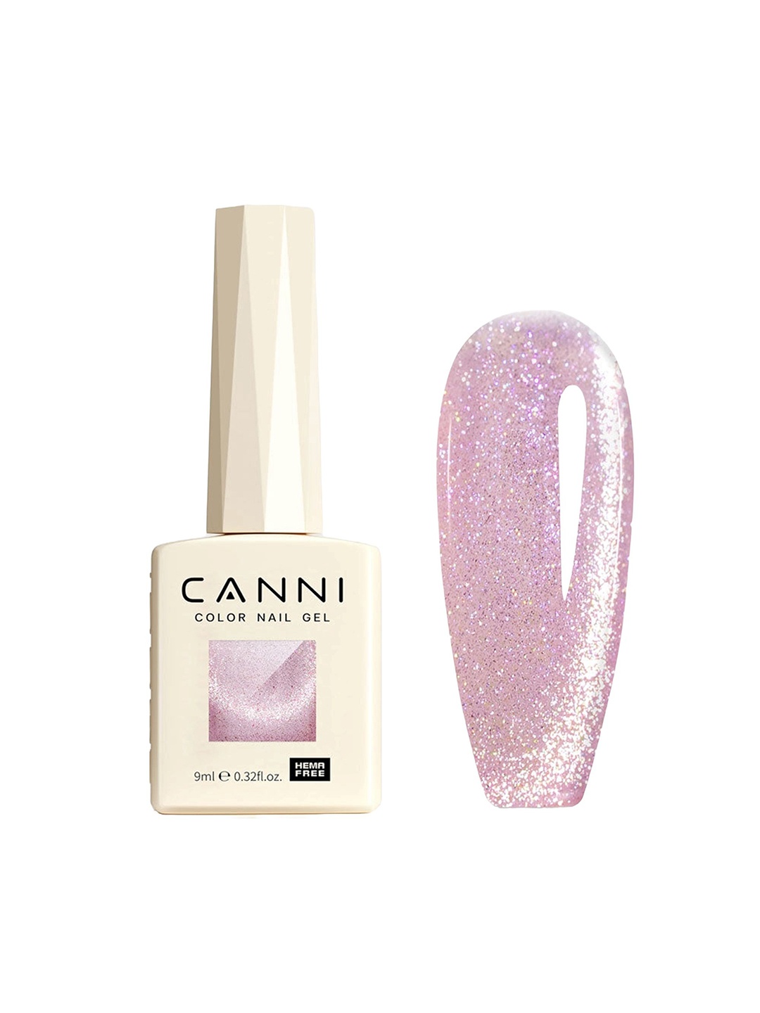 

CANNI Hema Free Cat Eye UV Light To Cure Gel Nail Polish - 9 ml - Shade - 8011, Purple