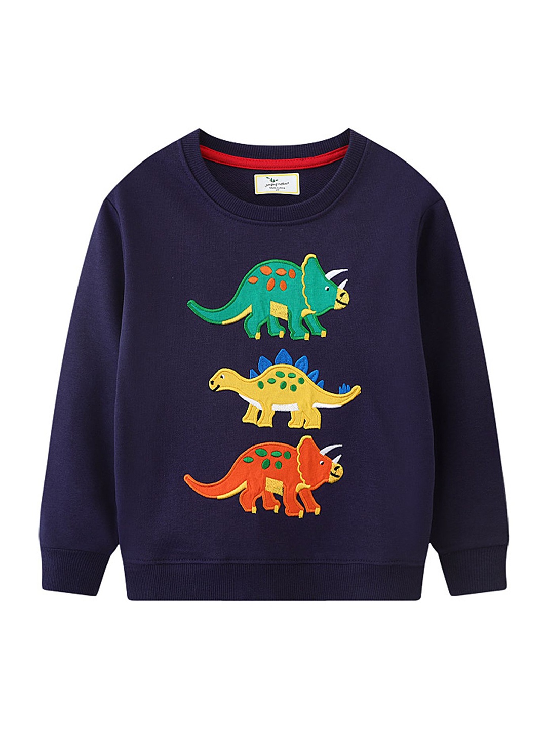 

LULU & SKY Boys Printed Sweatshirt, Navy blue