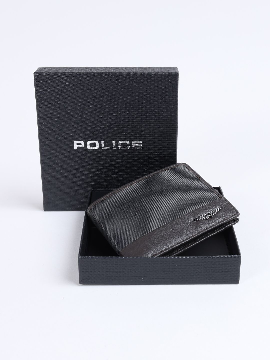 

Police Men Leather Two Fold Wallet, Black