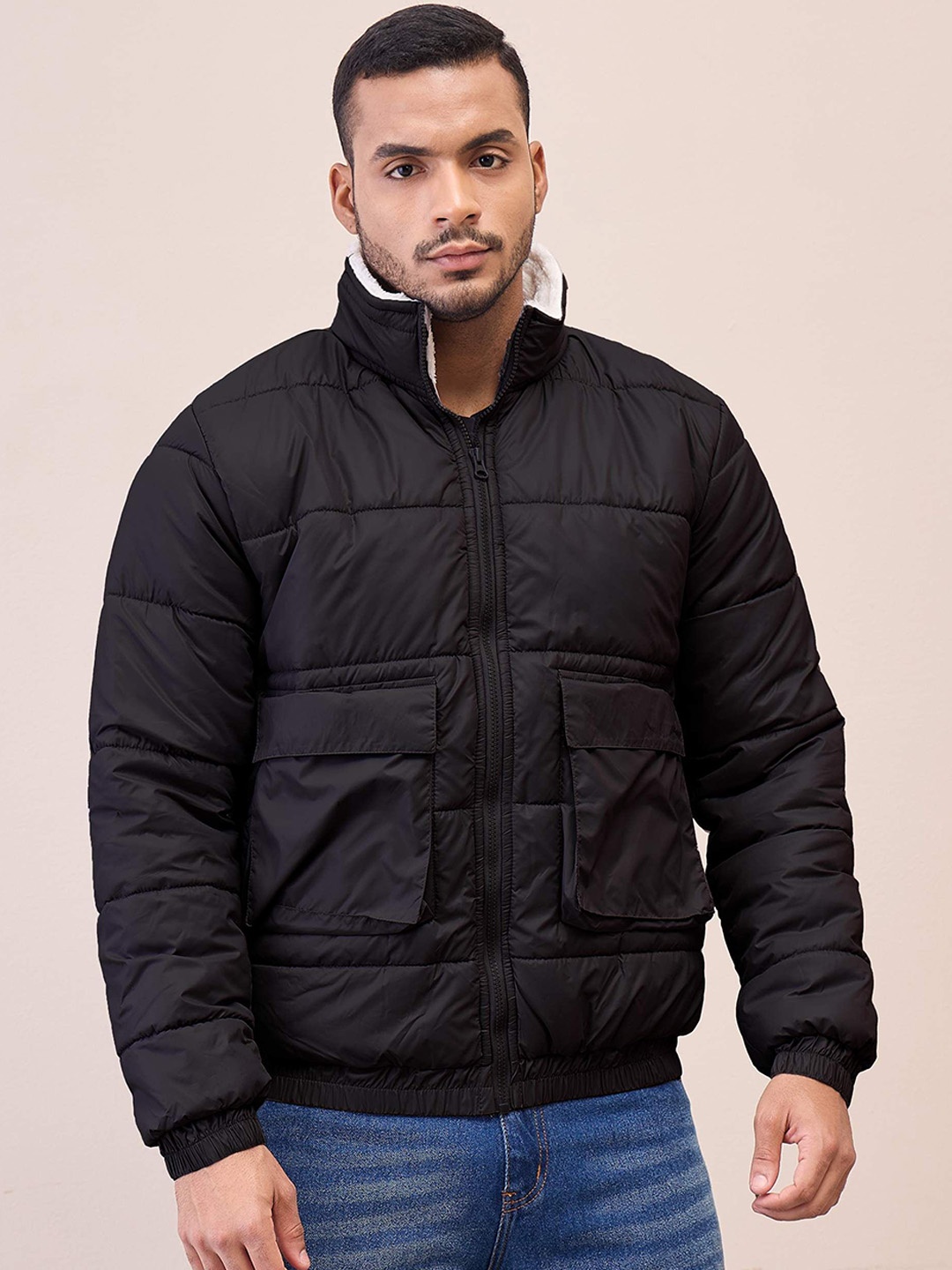 

MASCLN SASSAFRAS Men Puffer Jacket, Black