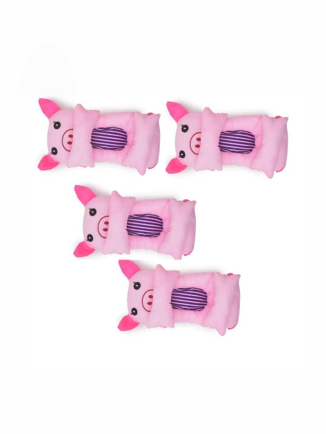 

RRC Pink Set of 4 Faux Velvet Lightweight Baby Pillow