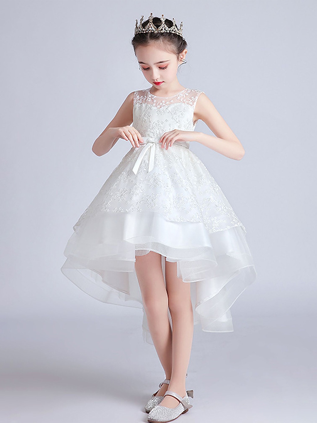 

LULU & SKY Fit & Flare Dress, White