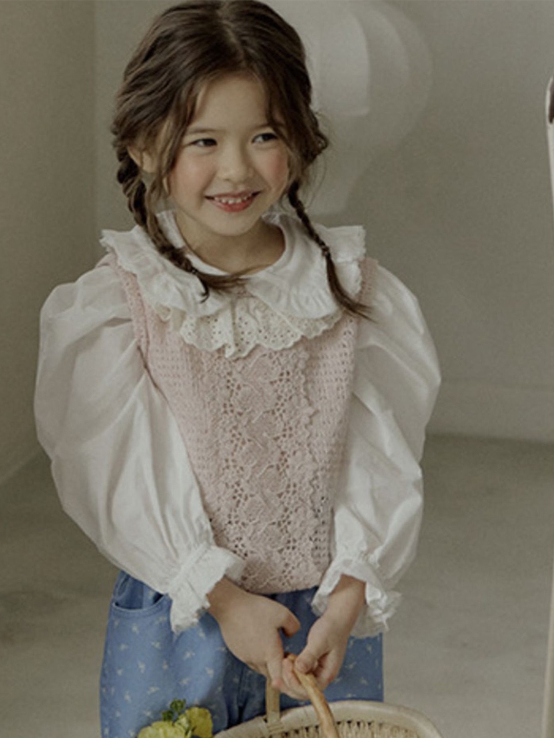 

LULU & SKY Girls Sweater Vest, Pink