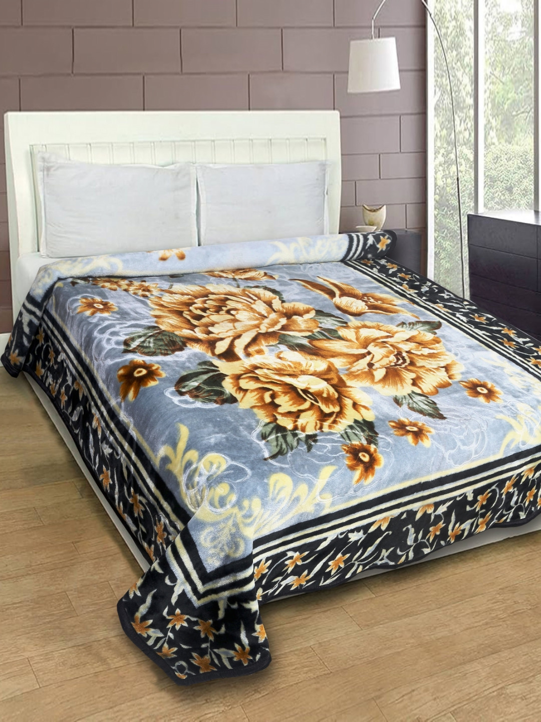 

MAGICAL Multicoloured Mink 500 GSM Double Bed Fashion, Brown
