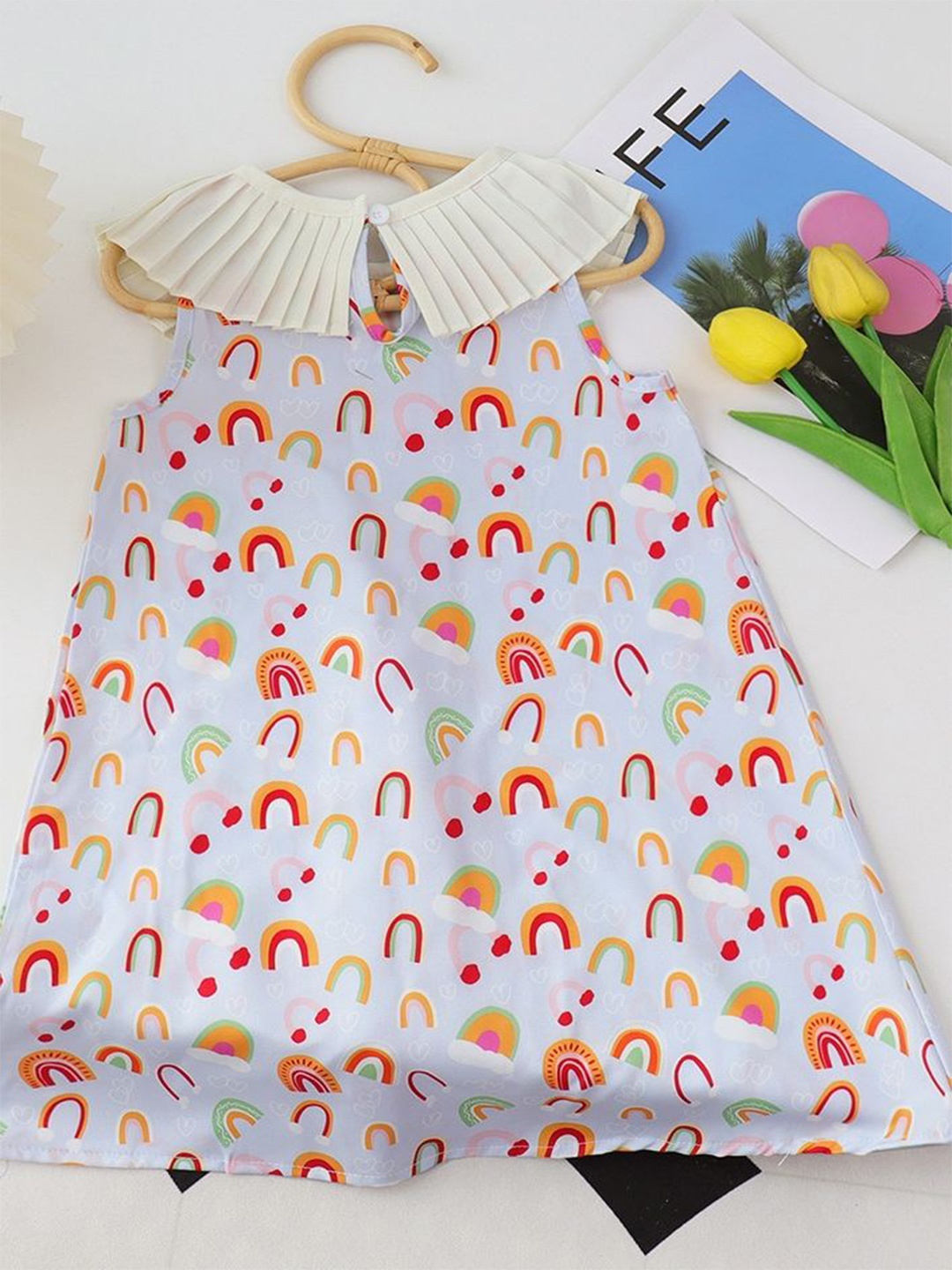 

LULU & SKY Print A-Line Dress, Blue