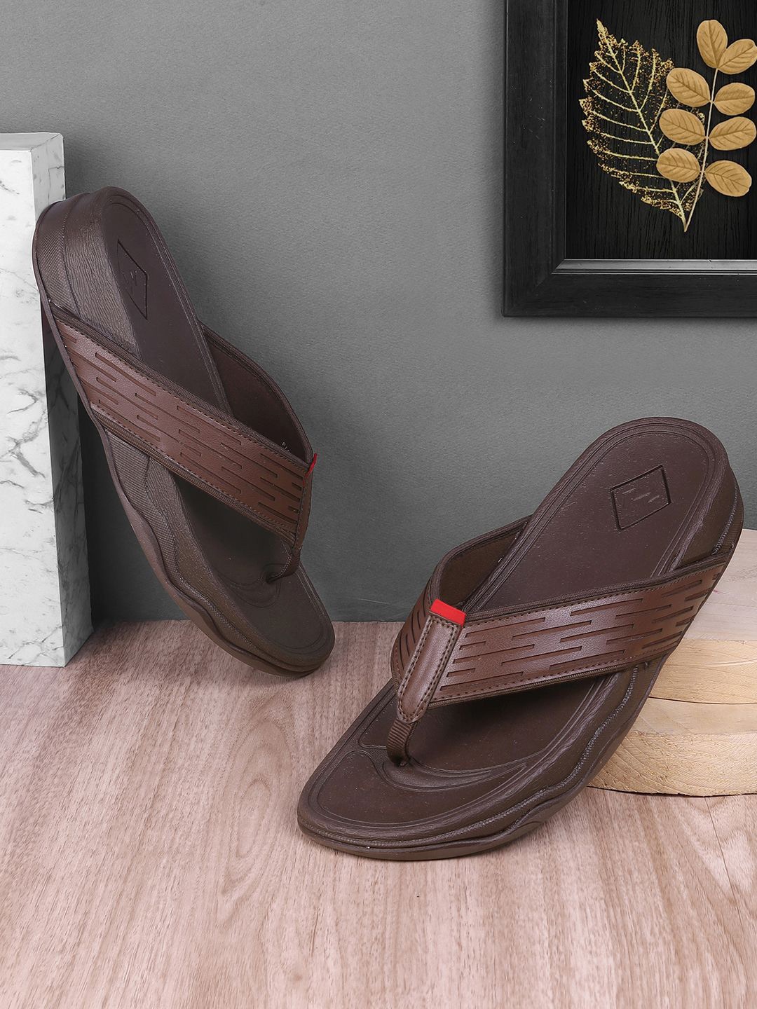 

Metro Men Leather Comfort Sandals, Brown