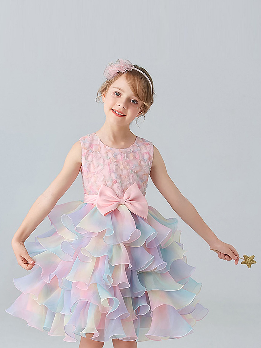 

LULU & SKY Floral Fit & Flare Dress, Pink