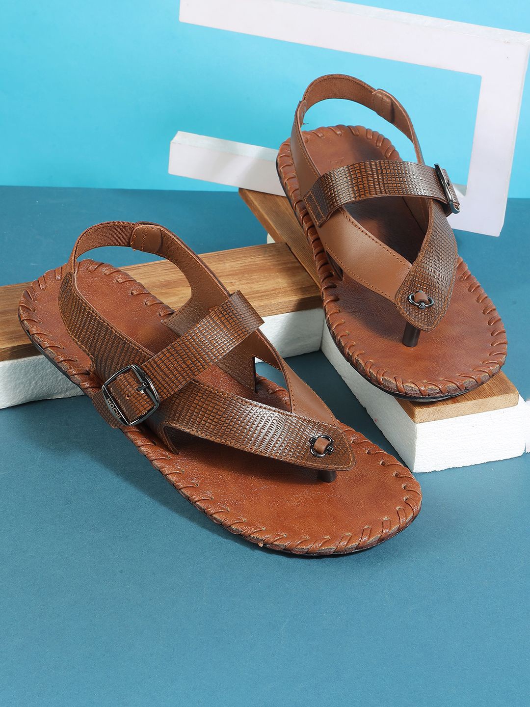 

Mochi Men Comfort Sandals, Tan