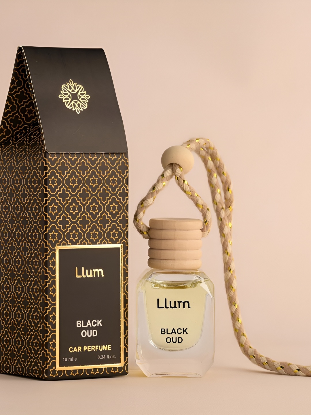 

LLUM Black Oud Hanging Car Air Freshener - 10 ml