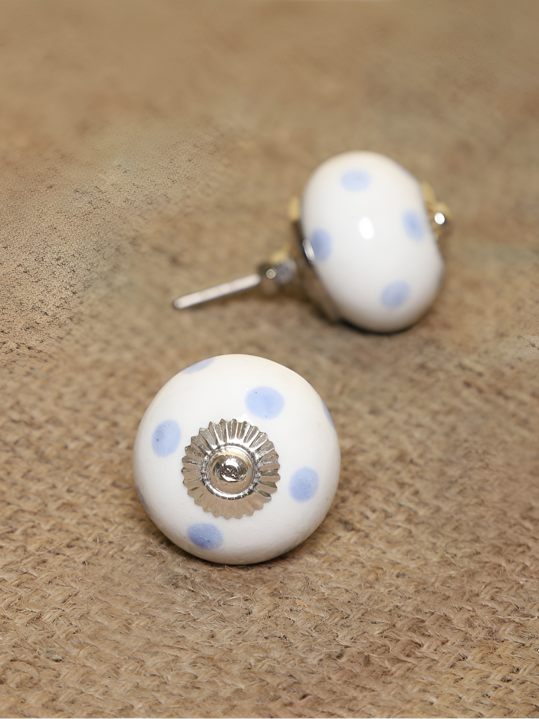 

MODEFE Blue & White 6 Pieces Printed Ceramic Knobs