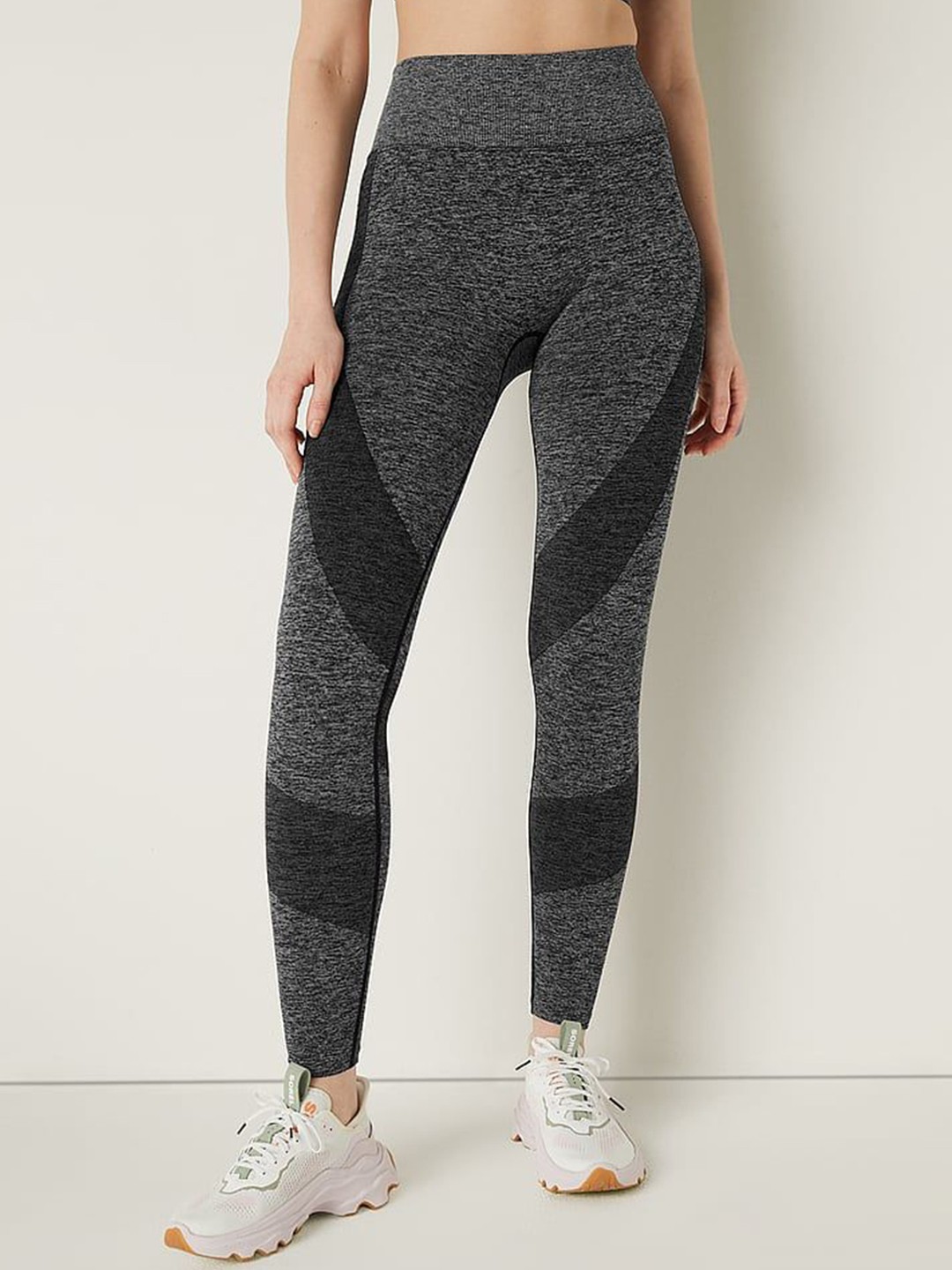 

Victoria's Secret Women PINK Seamless Workout Tight, Grey