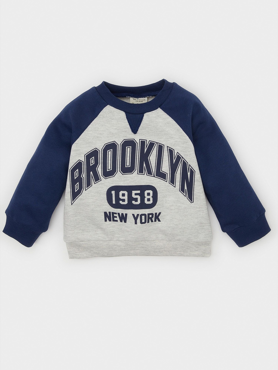 

DeFacto Boys Typography Printed Pullover Sweaters, Grey