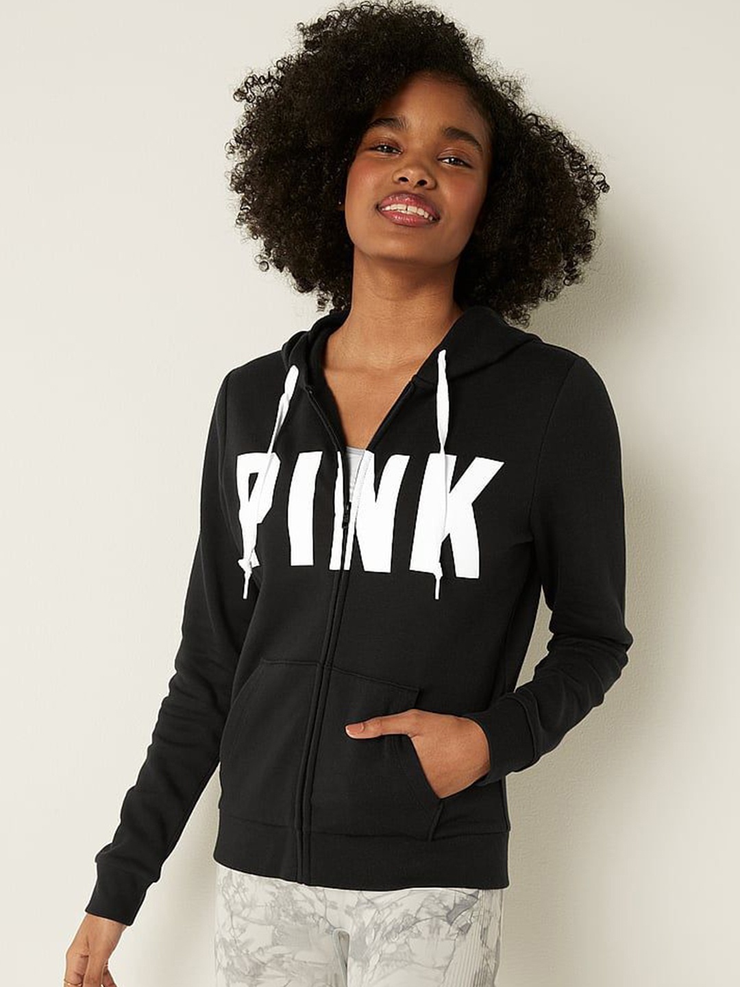 

Victoria's Secret Women Typography Printed Sweatshirt, Black