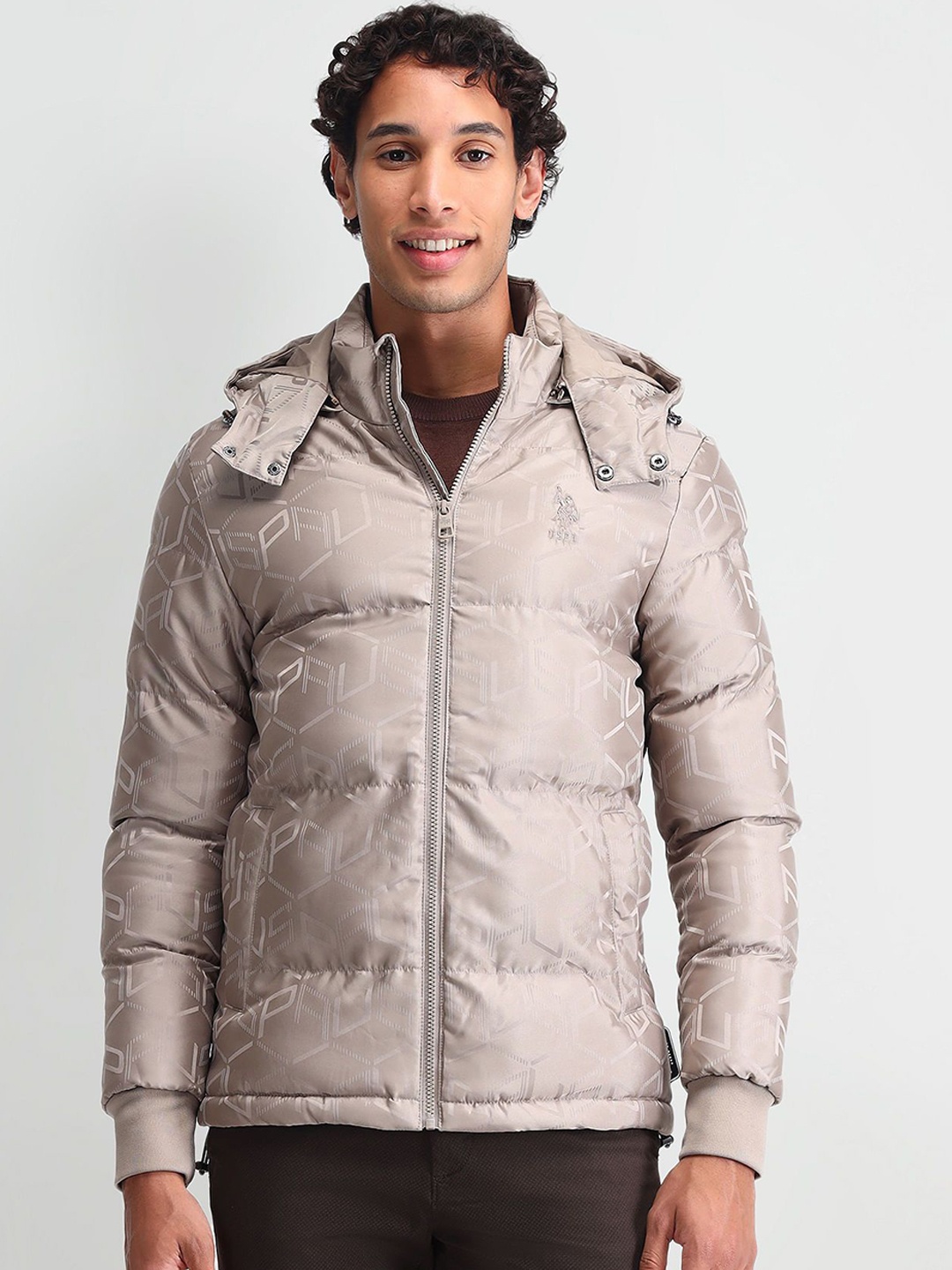 

U.S. Polo Assn. Denim Co. Men Padded Jacket, Beige