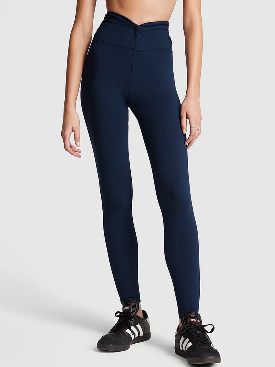 

Victoria's Secret Women PINK High-Rise Ankle-Length Gym Tights, Blue
