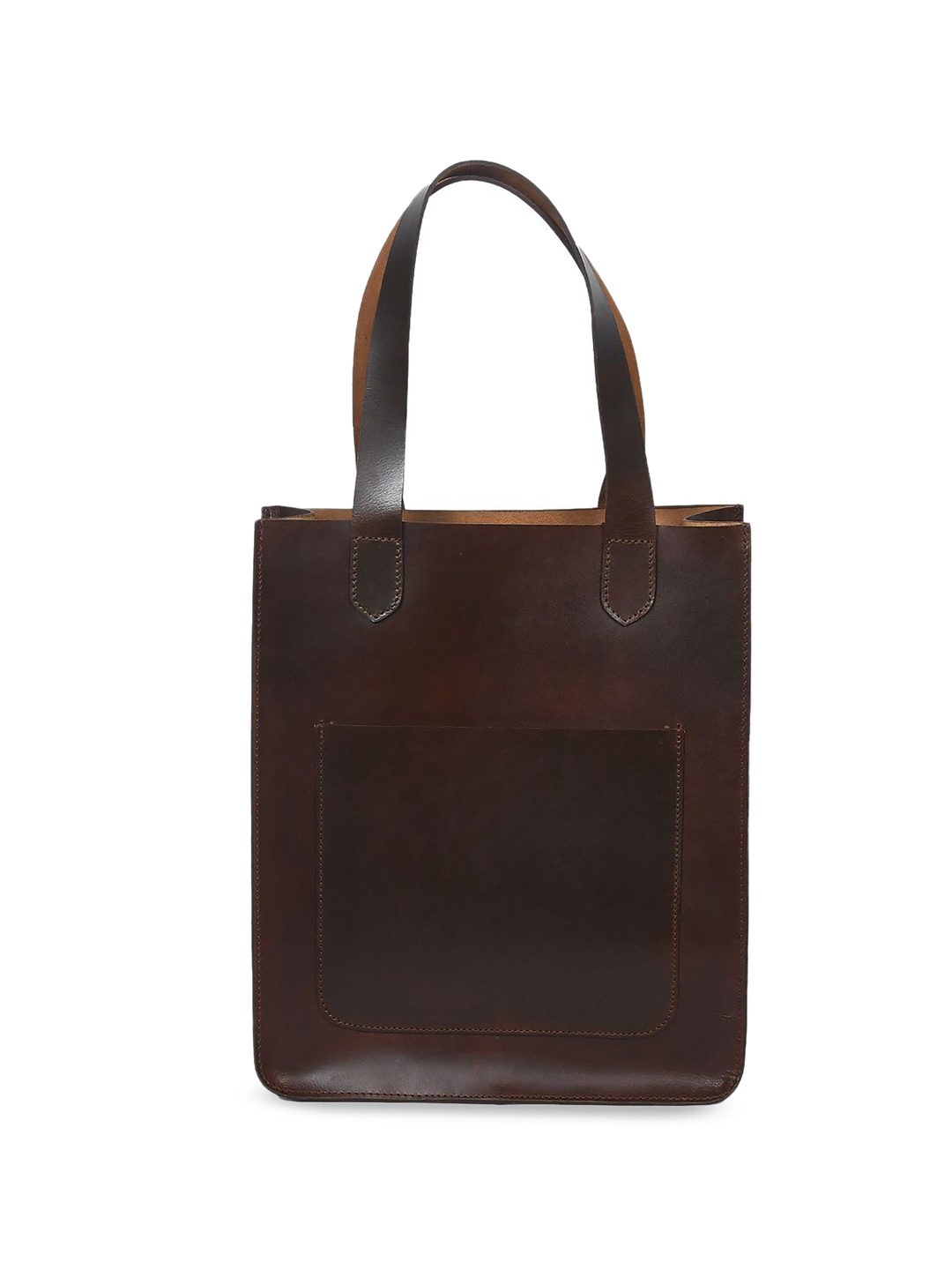 

Celtic Leather Shopper Tote Bag, Brown