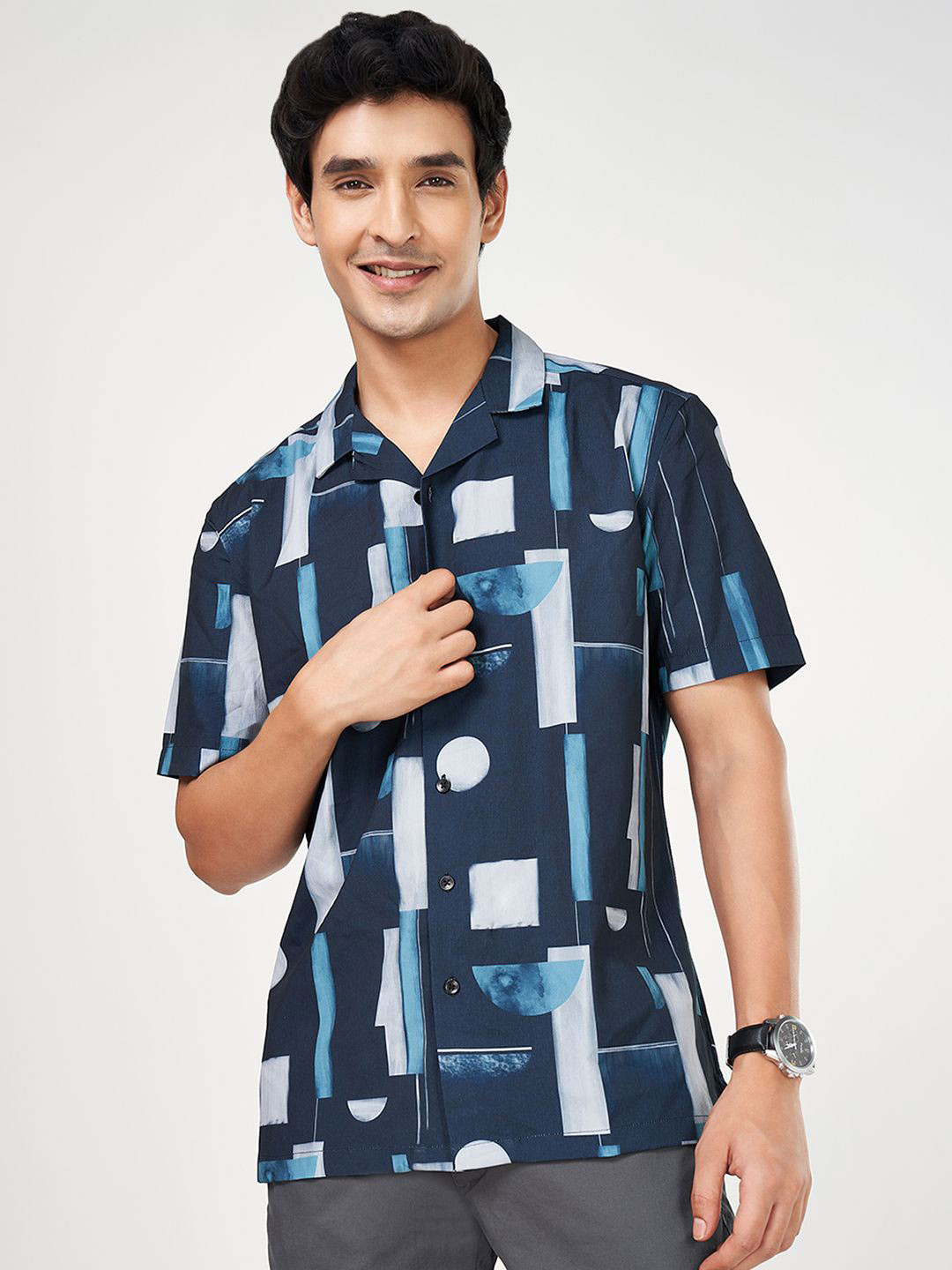 

BYFORD by Pantaloons Men Opaque Casual Shirt, Blue