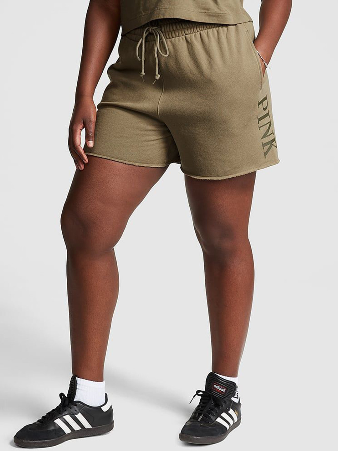 

Victoria's Secret Women Regular Fit High-Rise Sports Shorts, Green