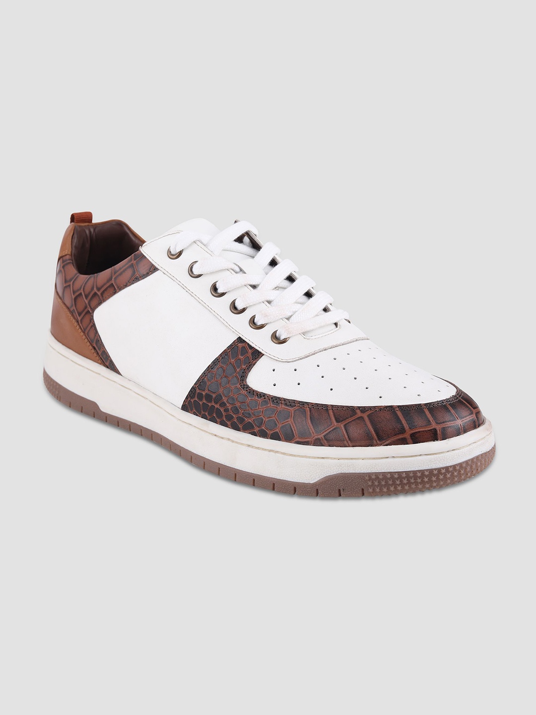 

EZOK Men Leather Sneakers, White