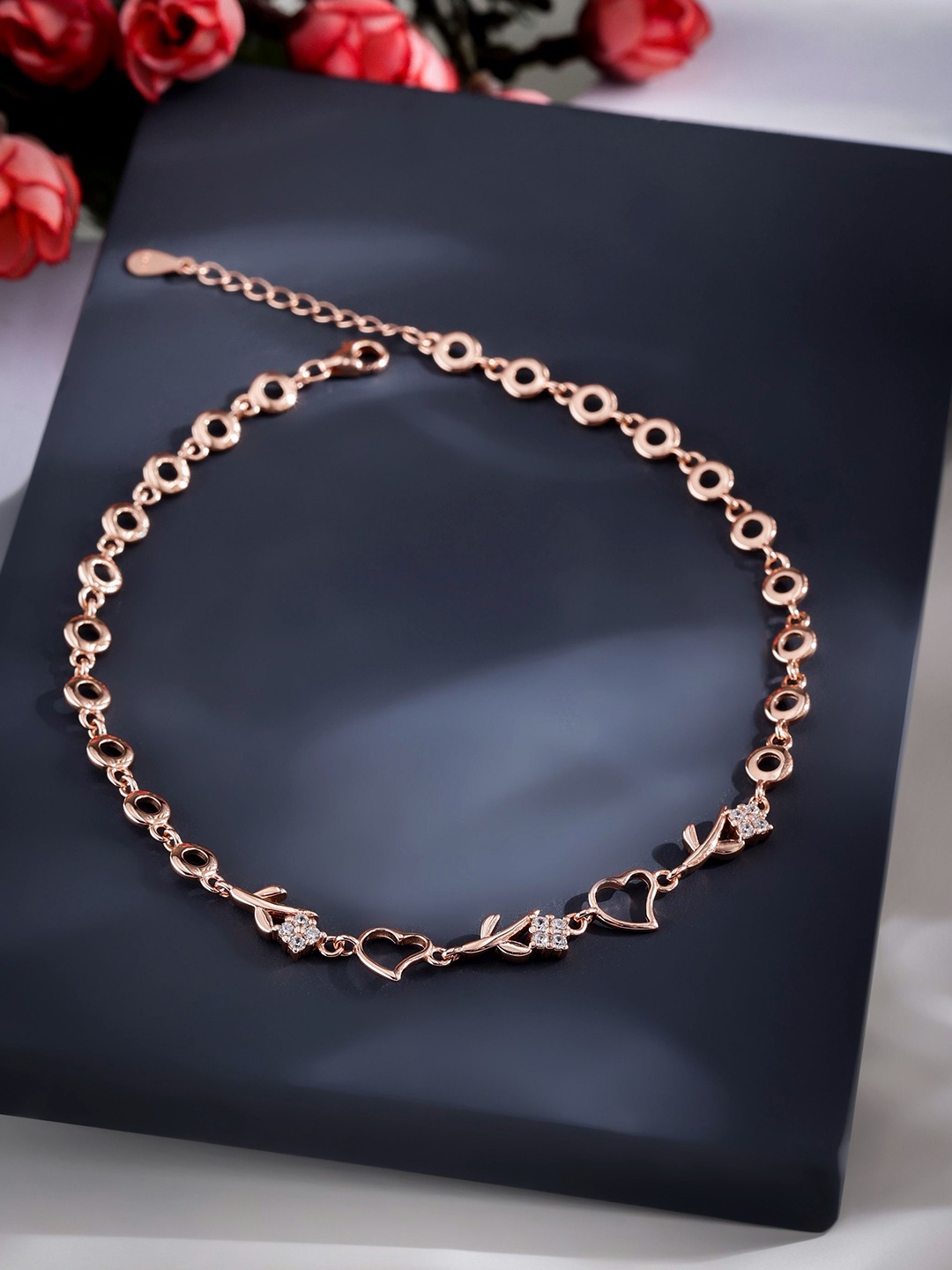 

DIAVO Rose Gold-Plated Anklet