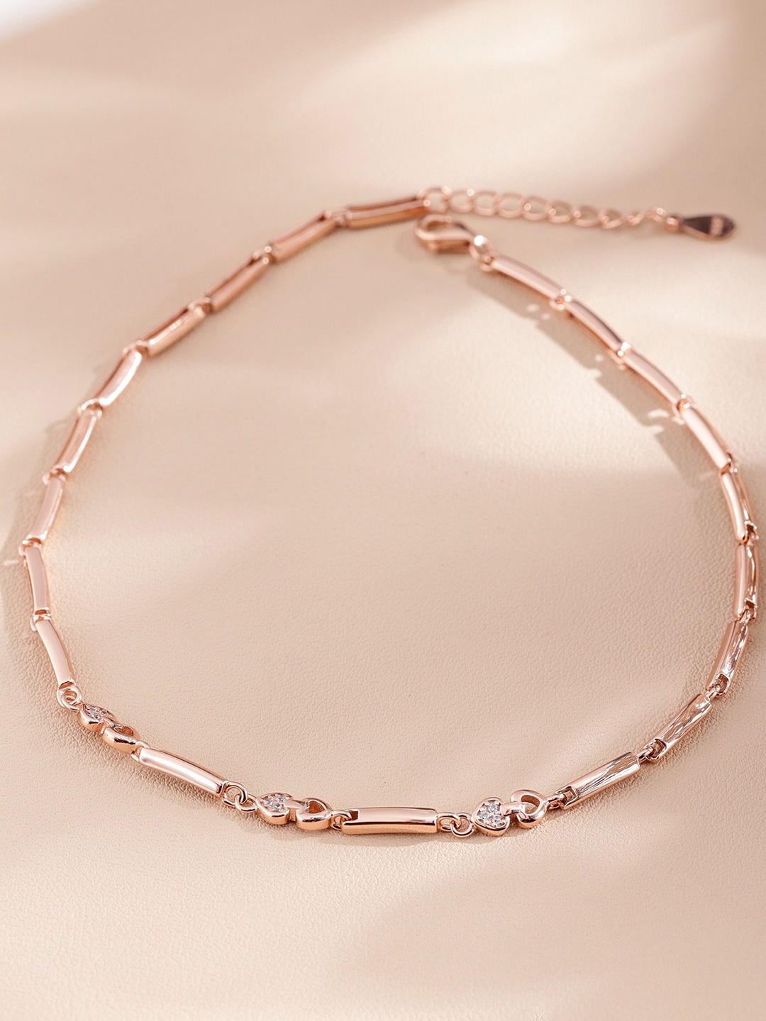 

DIAVO Rose Gold-Plated Anklet