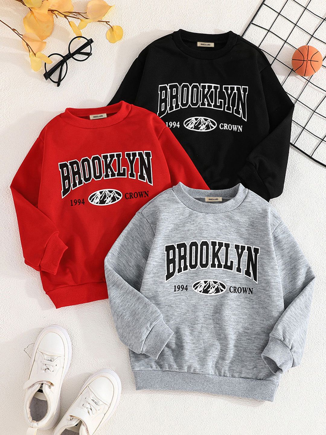 

INCLUD Boys Printed Sweatshirt, Multi