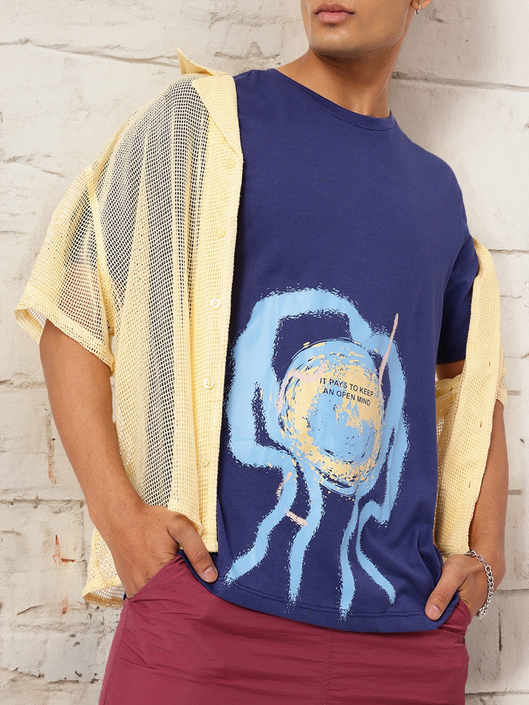 

Kook N Keech Urban Explorer Printed T-shirt, Navy blue
