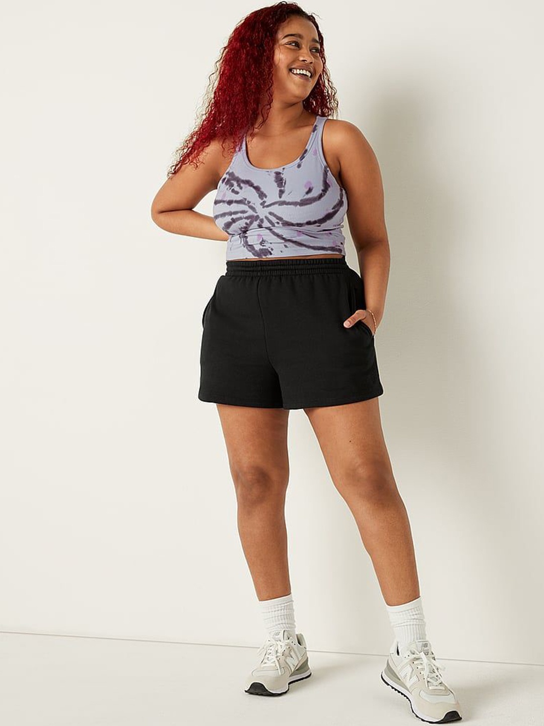 

Victoria's Secret Women High-Rise Sports Shorts, Black