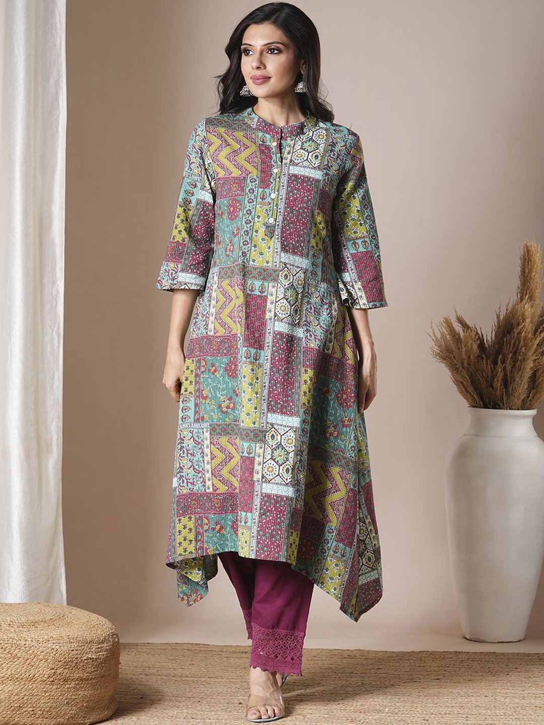 

FASHOR Women Ethnic Motifs Printed Kurta, Multi