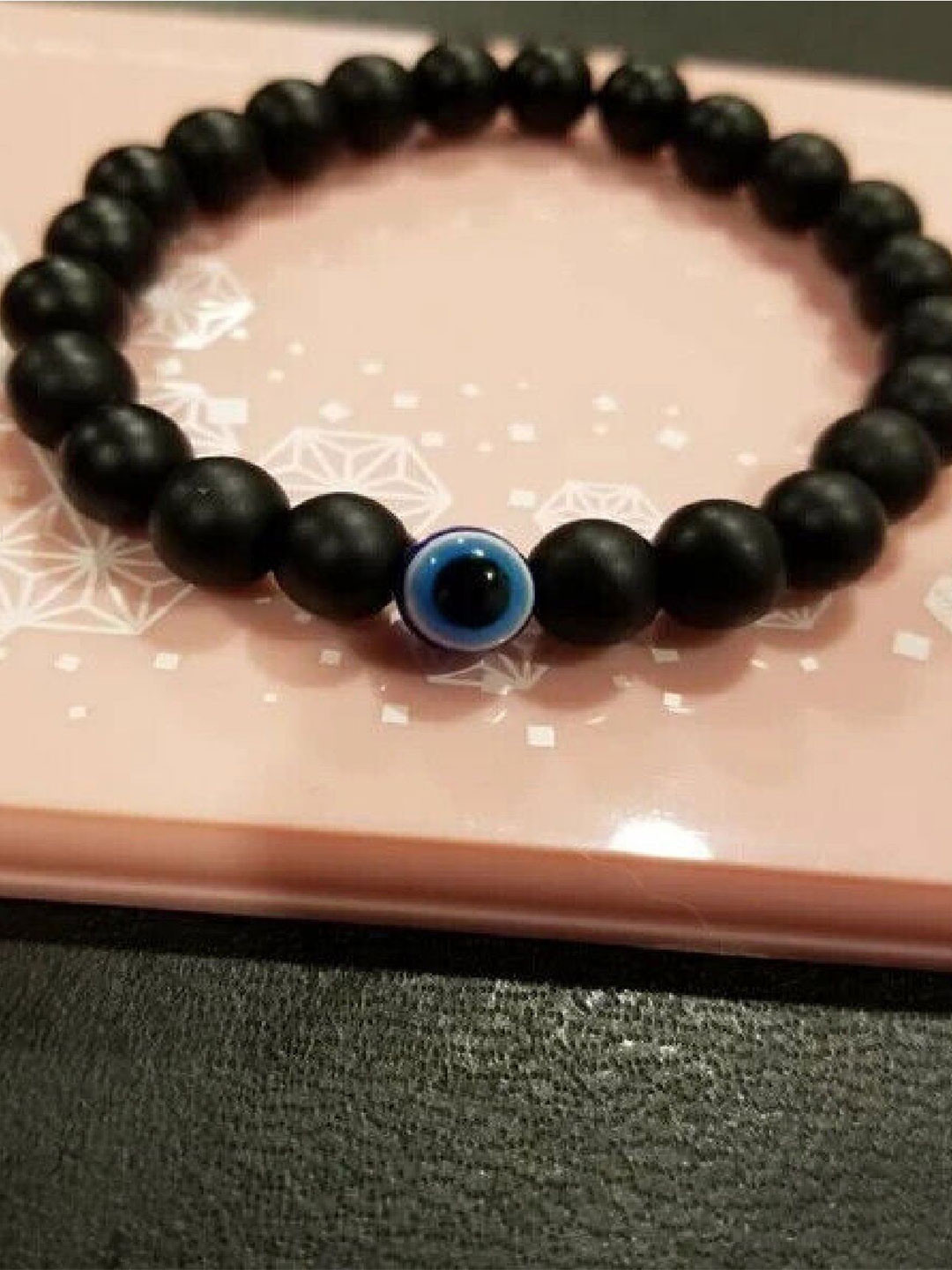 

RUHI COLLECTION Unisex Wood Onyx Bracelet, Black