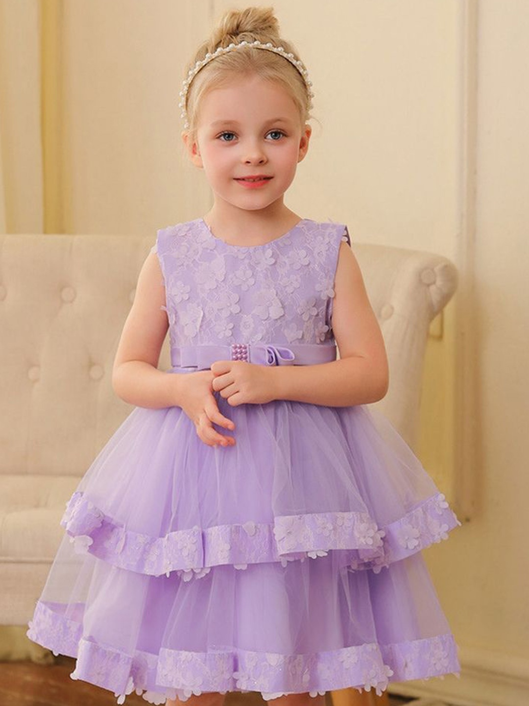 

LULU & SKY Fit & Flare Dress, Purple