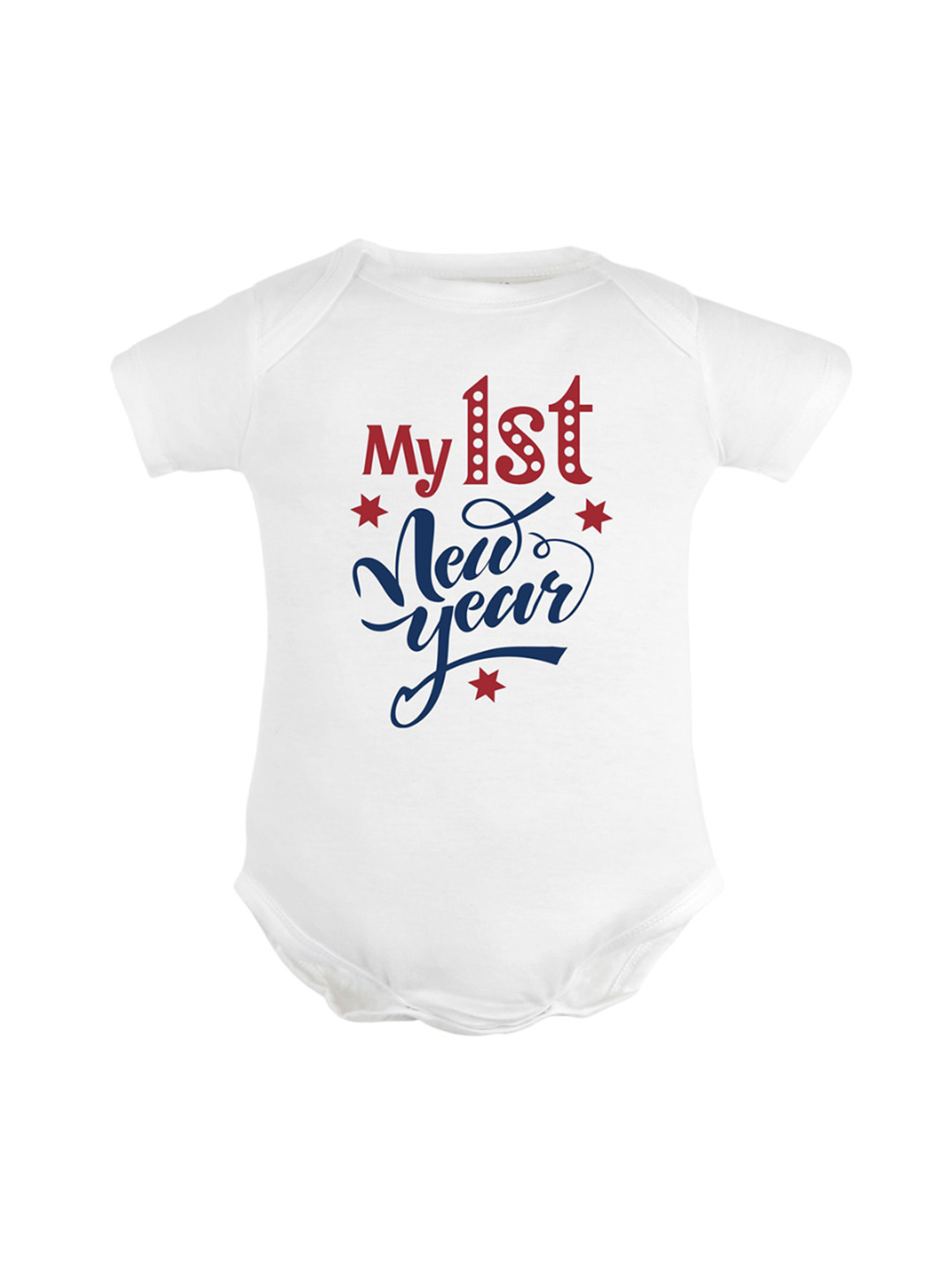

FFLIRTYGO Infants Printed Cotton Bodysuits, White