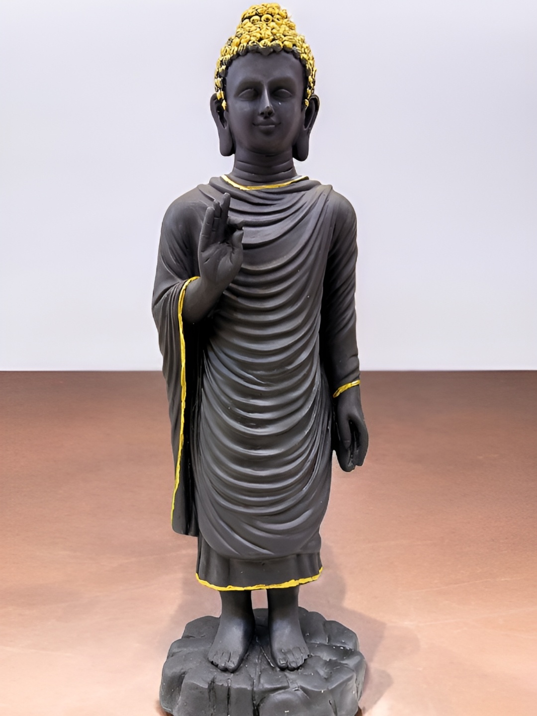 

Vrinban International Black Buddha Figurine Showpiece