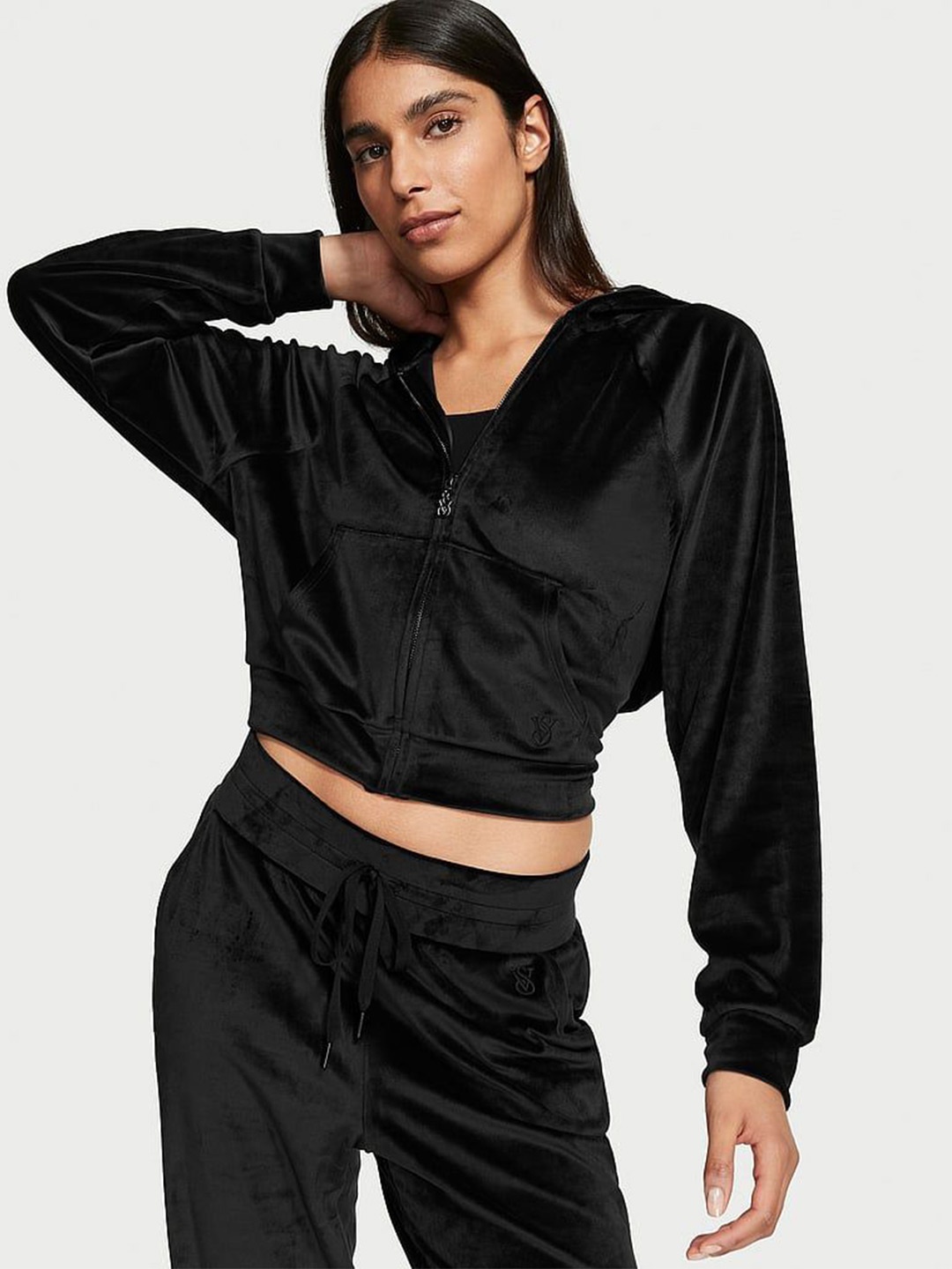 

Victoria's Secret Women Hooded Sweatshirt, Black