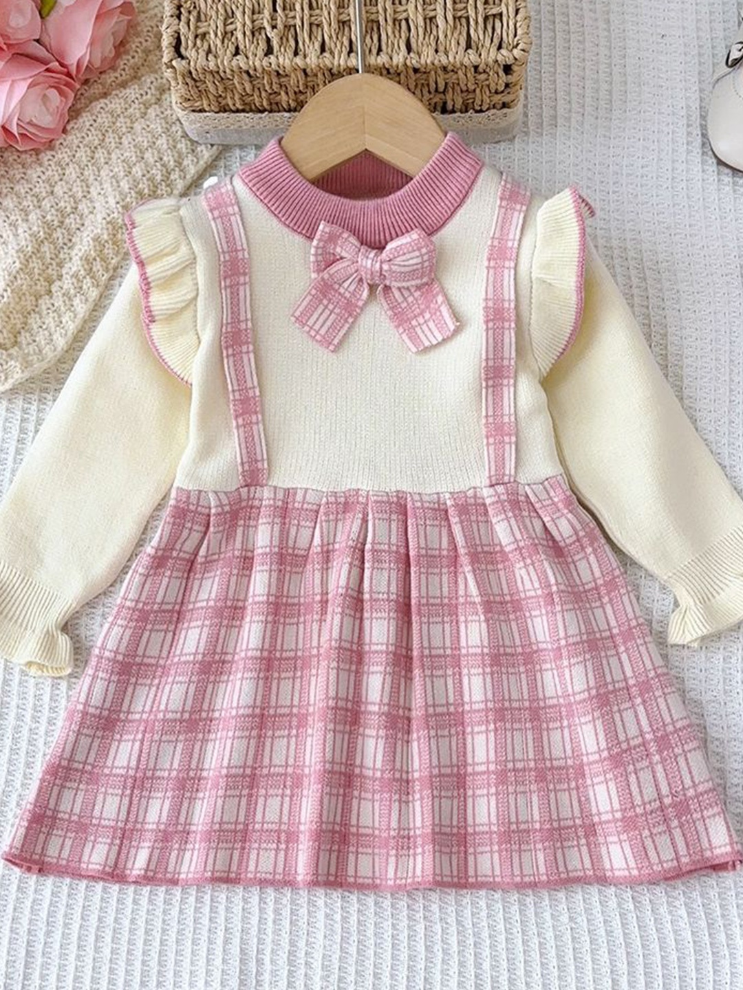 

LULU & SKY Print Fit & Flare Dress, Pink
