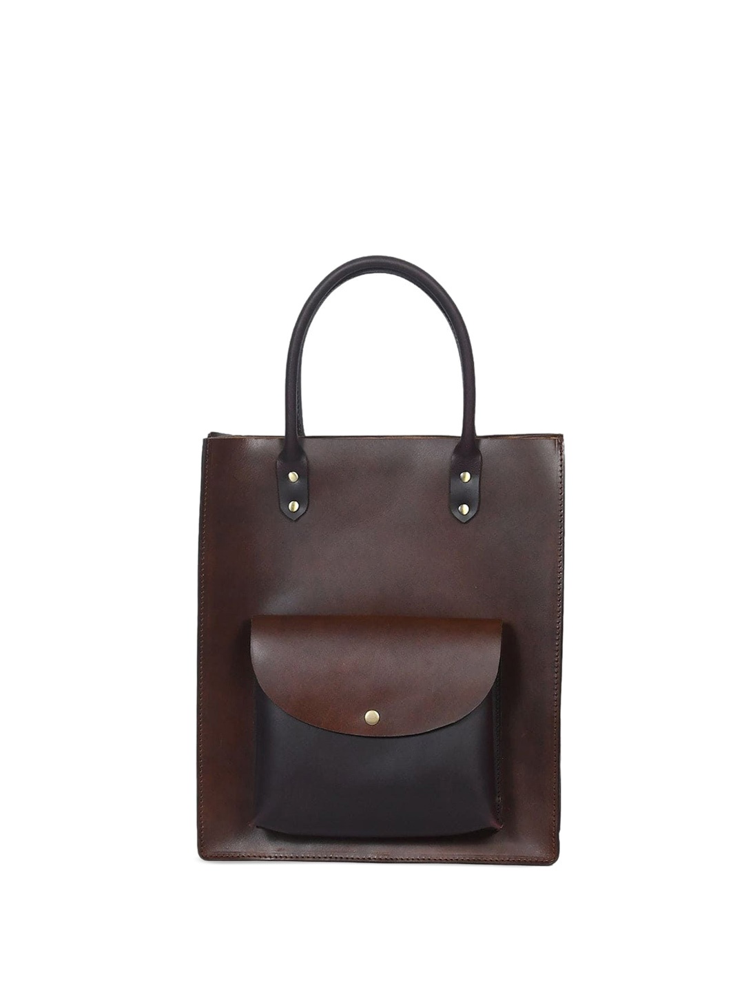 

Celtic Leather Structured Tote Bag, Brown