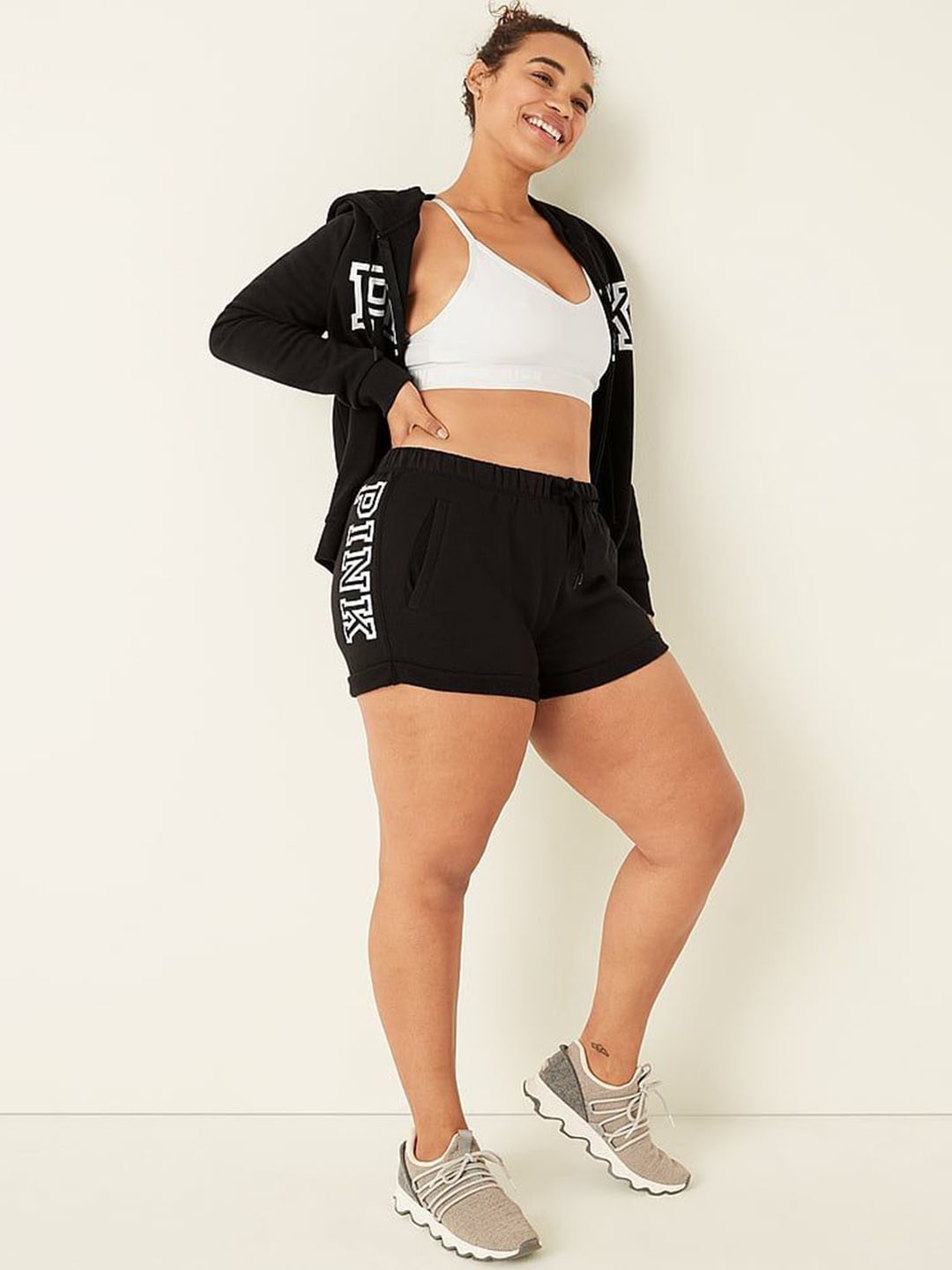 

Victoria's Secret Women High-Rise Sports Shorts, Black