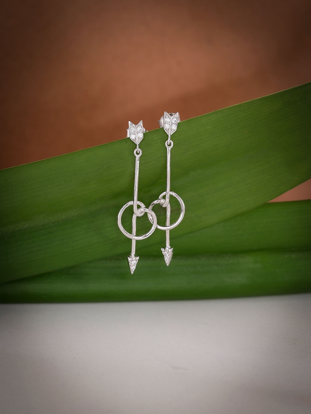 

DIAVO Contemporary Drop Earrings, Silver