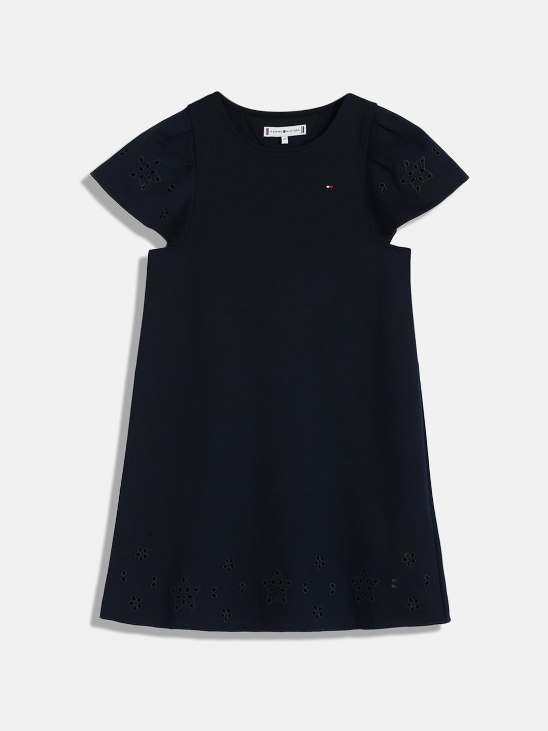 

Tommy Hilfiger Embroidered A-Line Dress, Blue