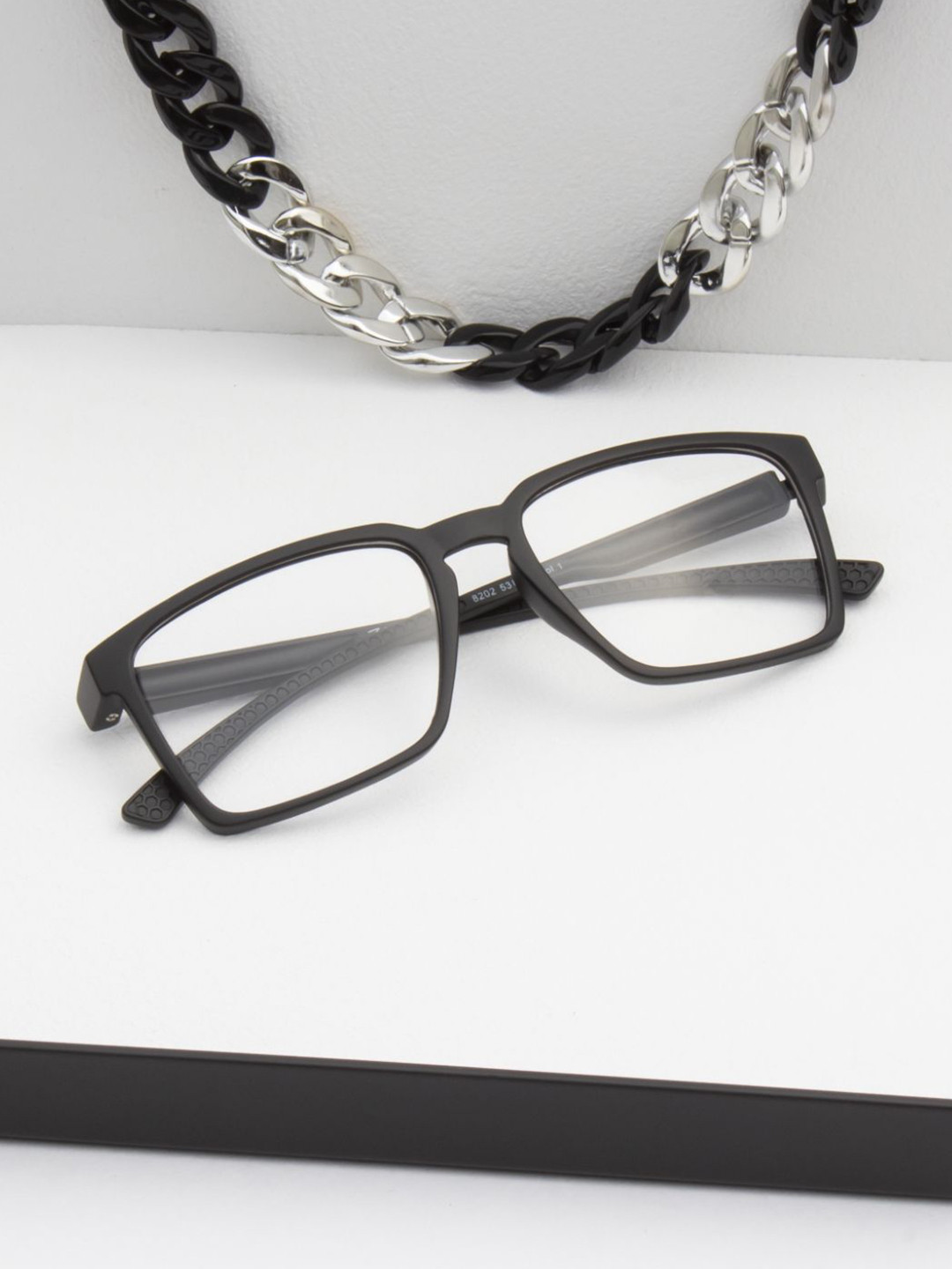 

Ted Smith Unisex Full Rim Wayfarer Frames, Black