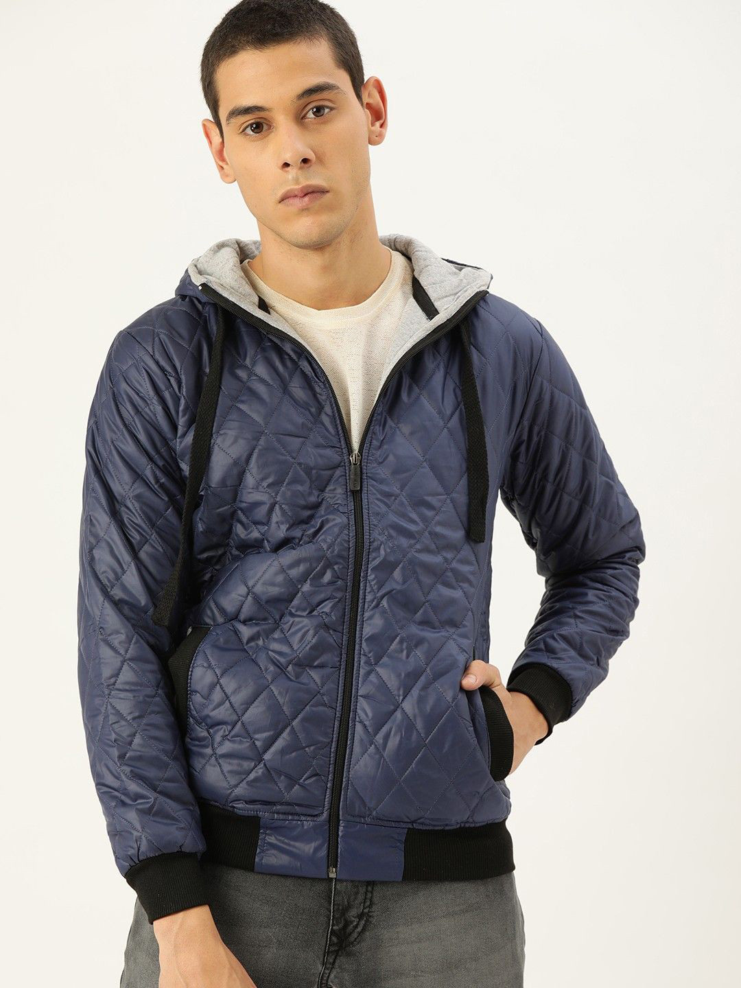

Campus Sutra Men Lightweight Puffer Jacket, Blue
