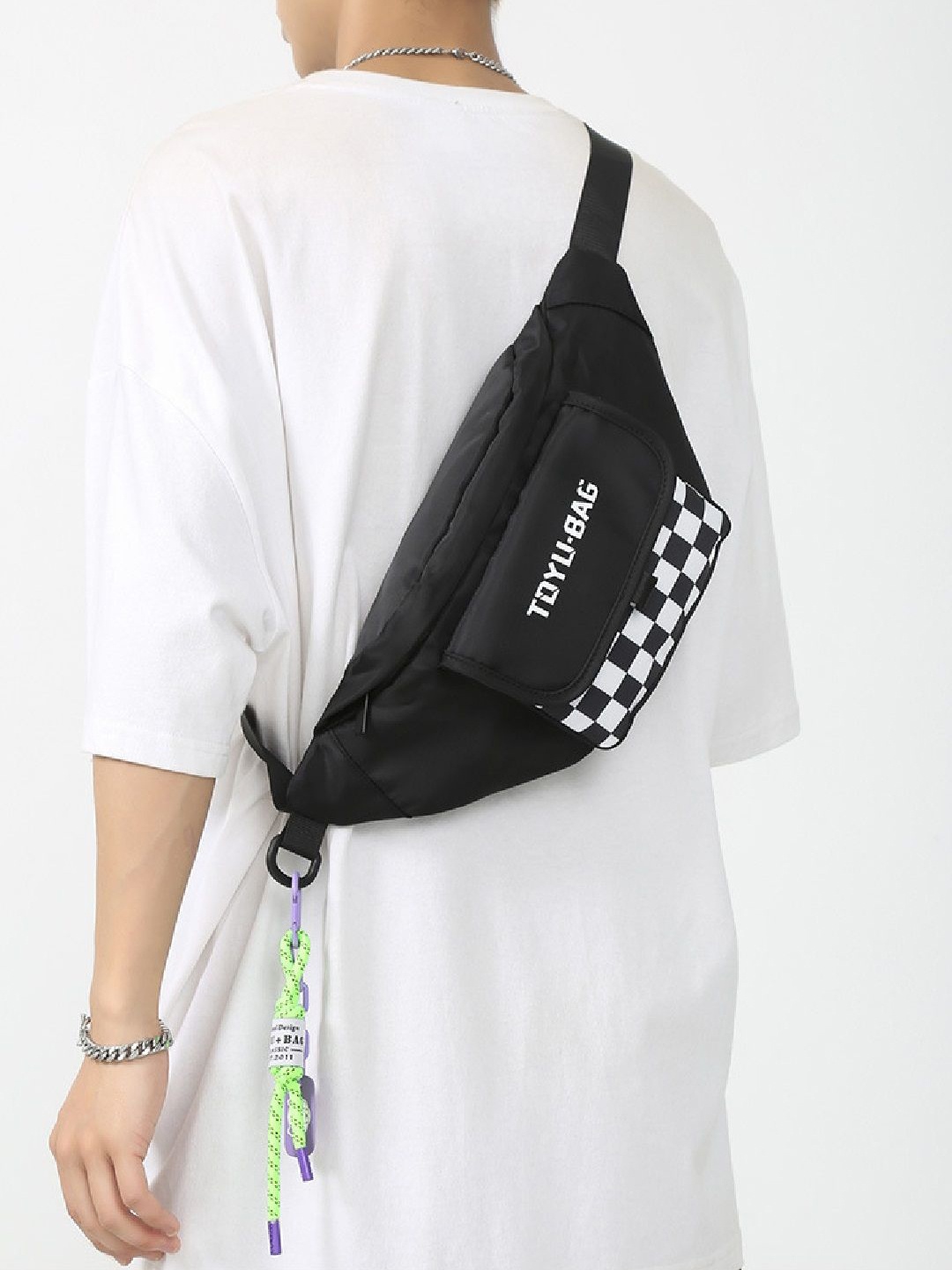 

StyleCast Checked Fanny Pack, Na