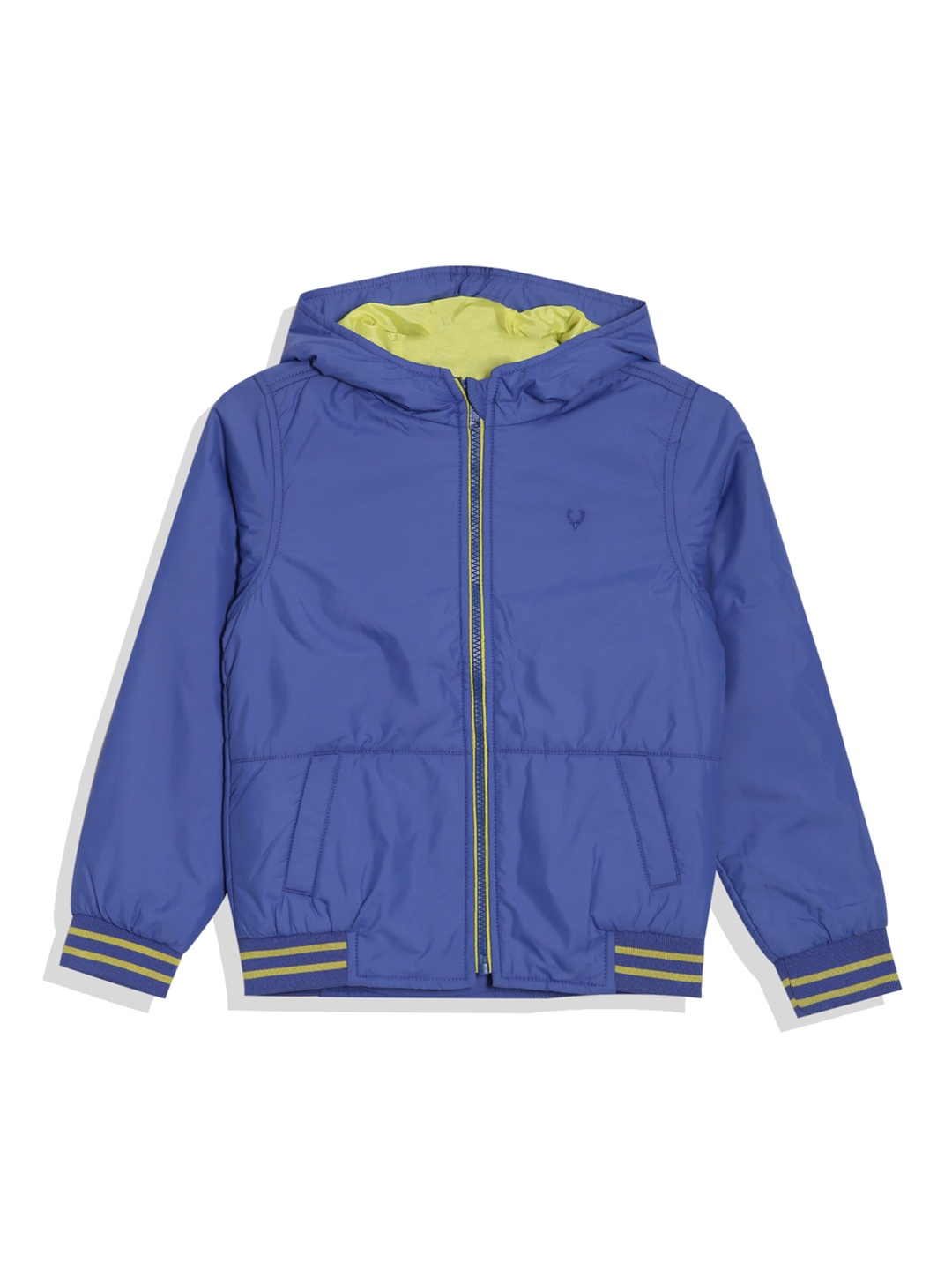 

Allen Solly Junior Boys Hooded Bomber Jacket, Blue