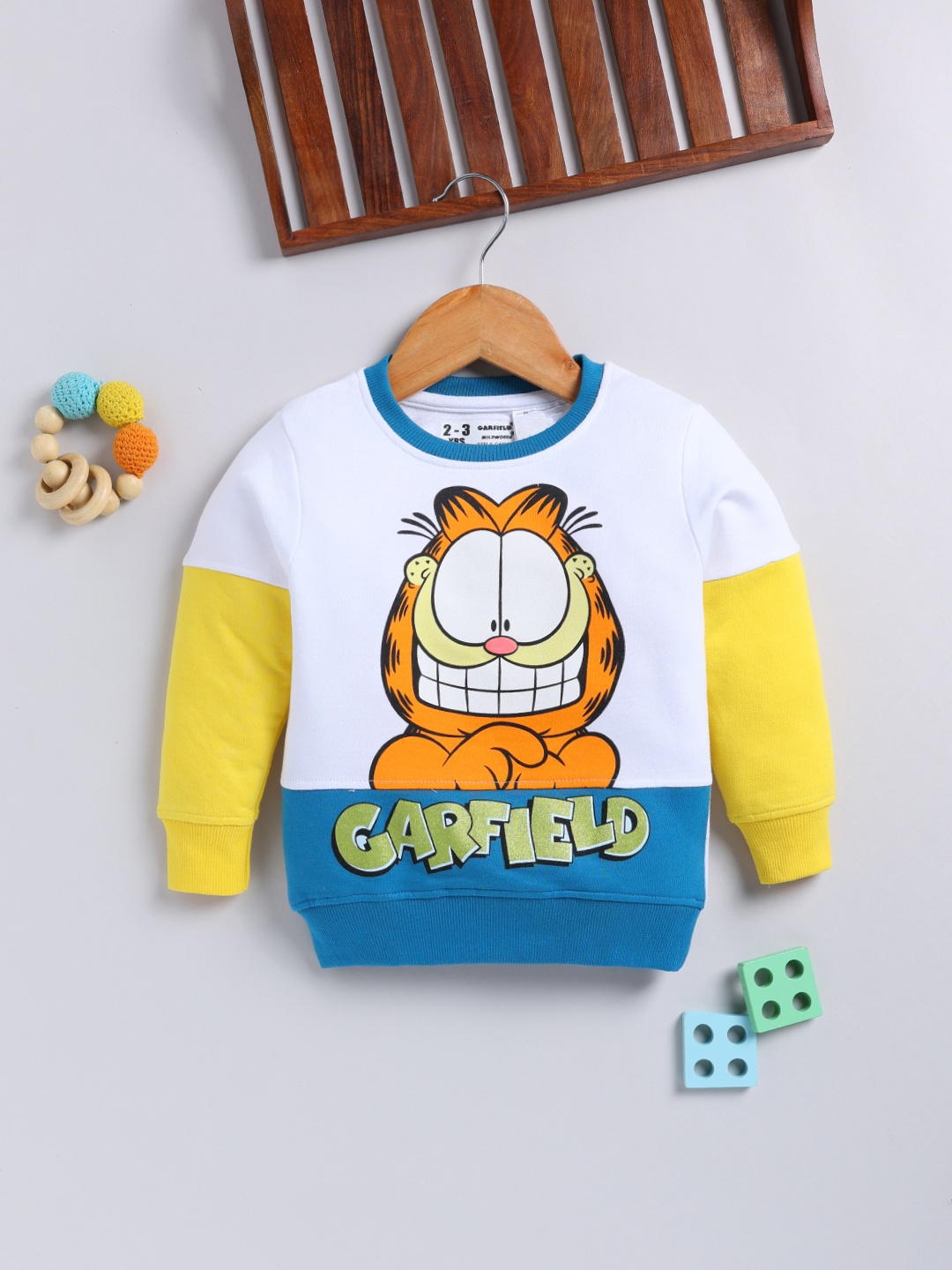 

YK X Minute Mirth Girls Garfield Printed Sweatshirt, White