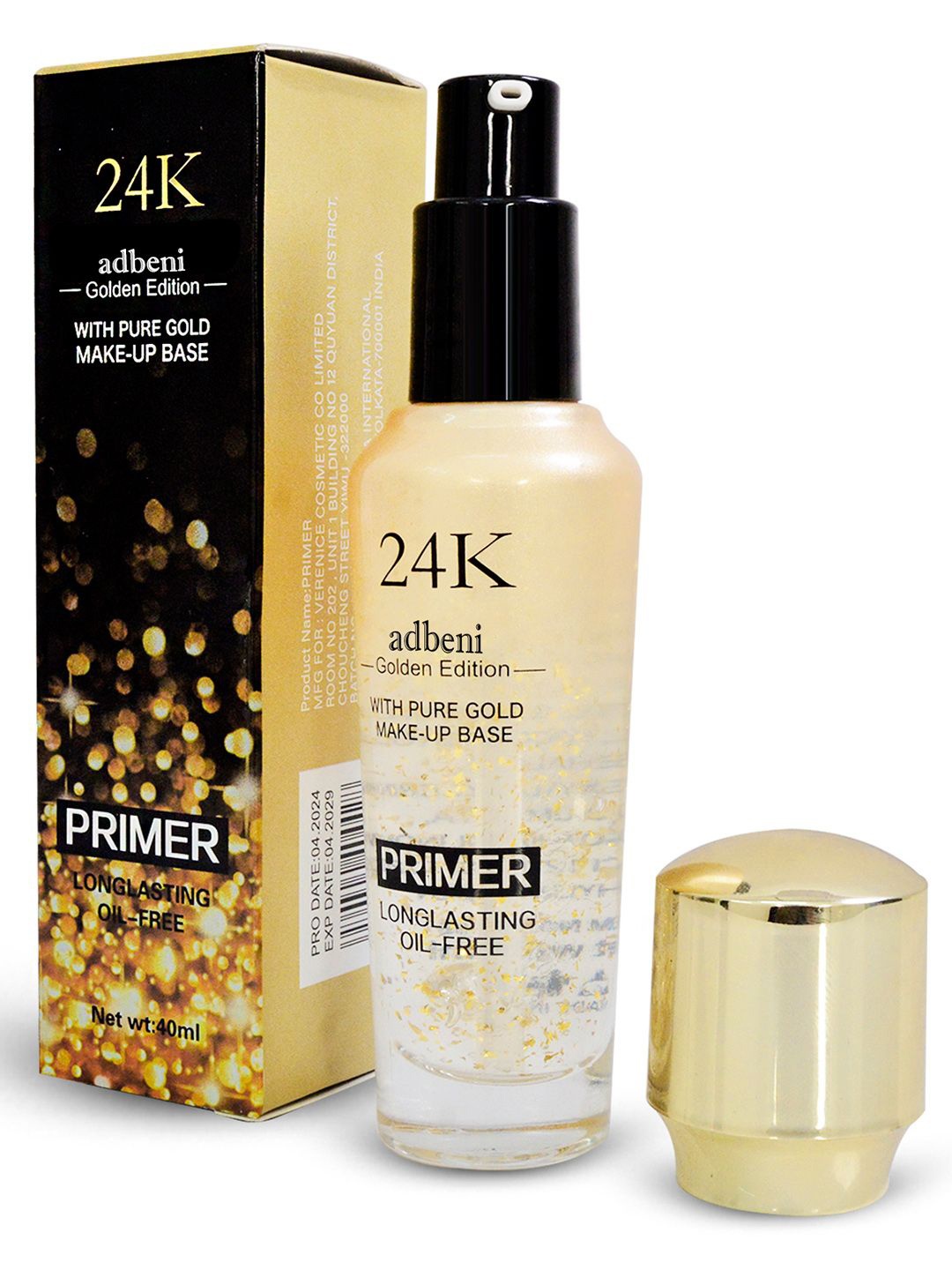 

Adbeni 24K Long-Lasting Makeup Base Primer - 40 ml, White