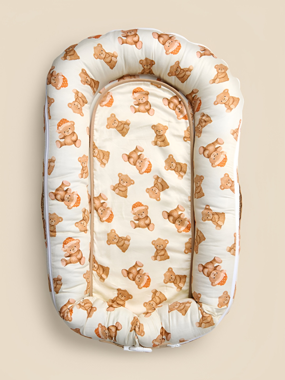 

Fancy Fluff Organic Cocoon Bed Protector, Beige