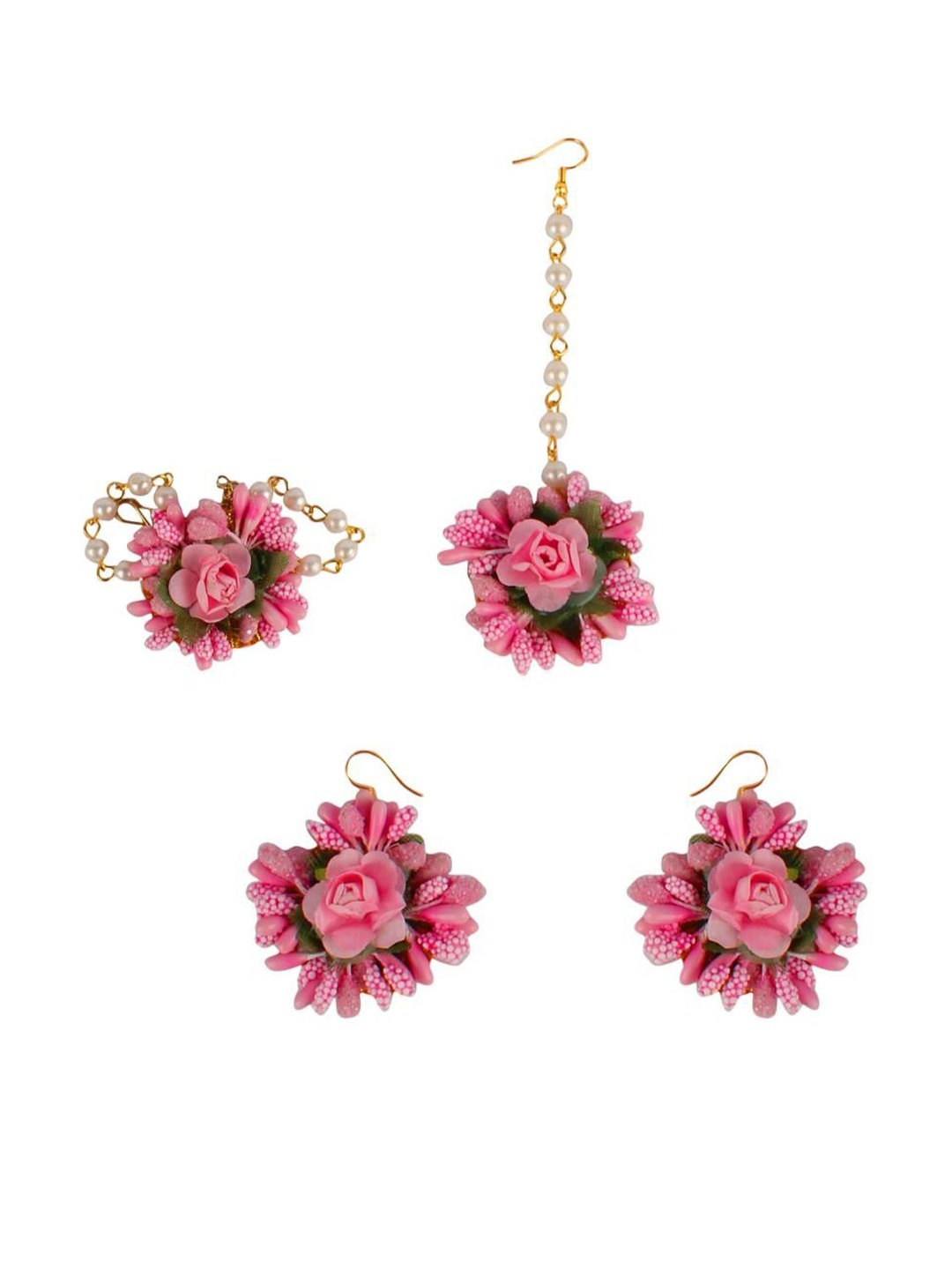 

Daizy Girls Floral Beaded Jewellery Set, Gold