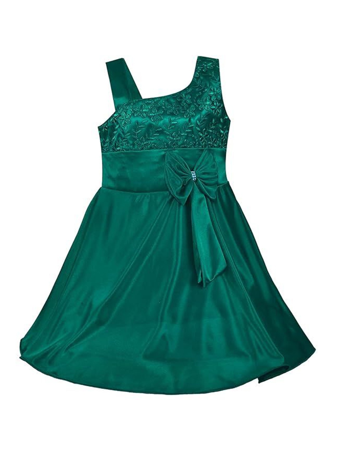 

Wish Karo Embroidered A-Line Dress, Green